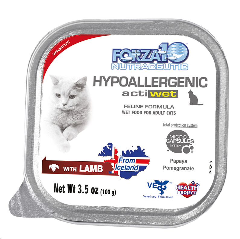 Forza10 Actiwet Hypoallergenic Salmon & Lamb Wet Cat Food - 32 Pack