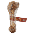 Pet Edge Brazilian Pork Ham Bone – Natural Smoked Bacon Dog Chew, 7-8in