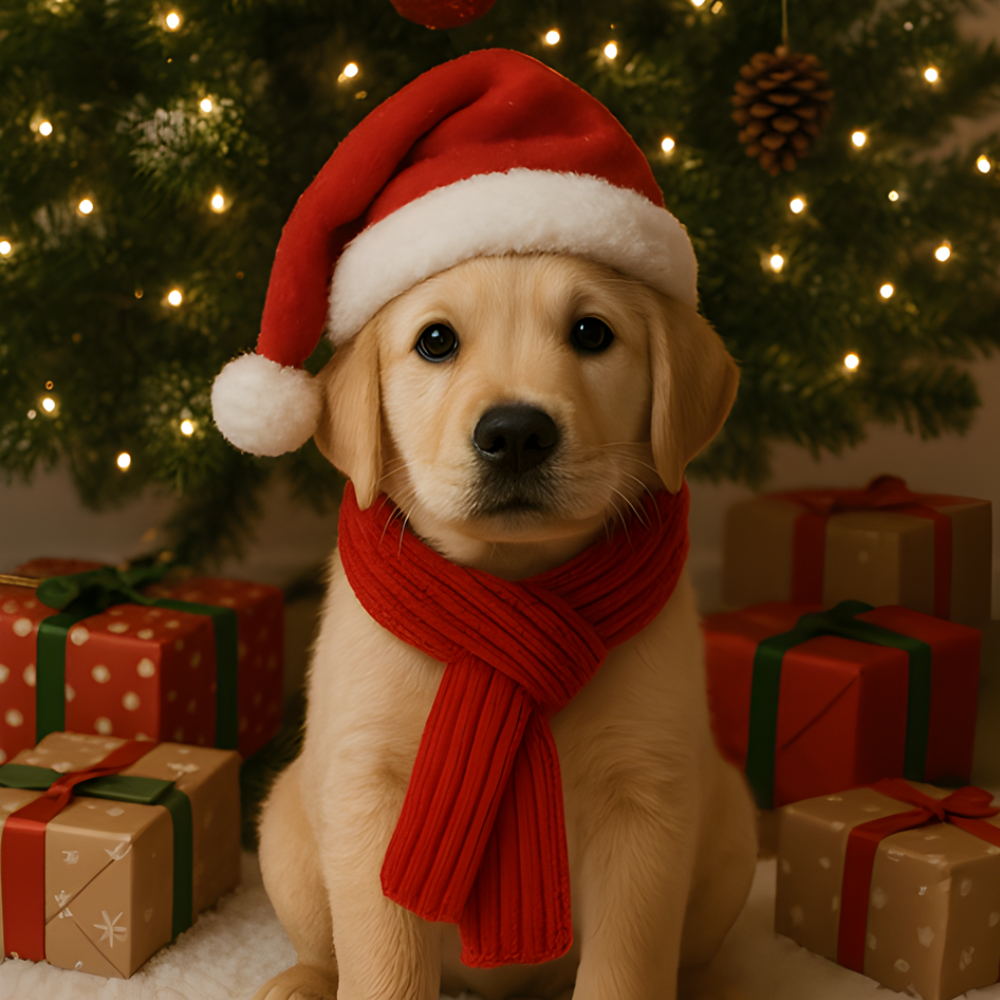 FestivePaws │ Classic Pet Santa Hat