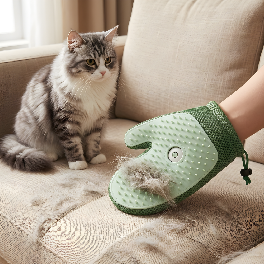 FurMist │ Dual Surface Cat Grooming Glove