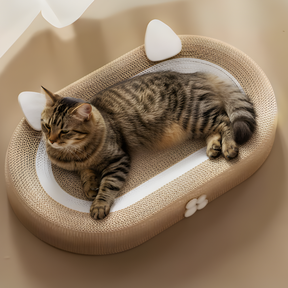 LoafNest │ Oval Cat Scratcher Lounge
