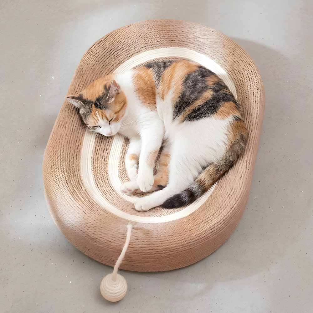 LoafNest │ Oval Cat Scratcher Lounge