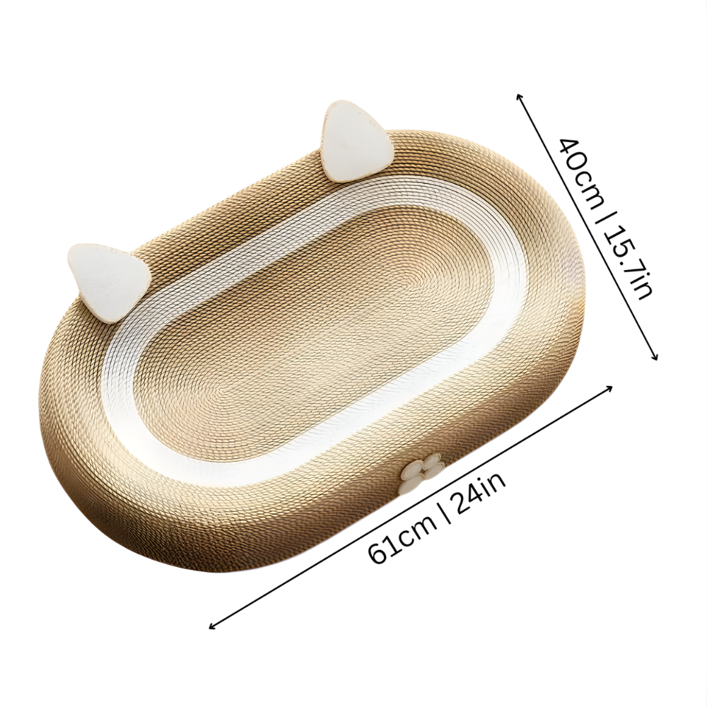 LoafNest │ Oval Cat Scratcher Lounge