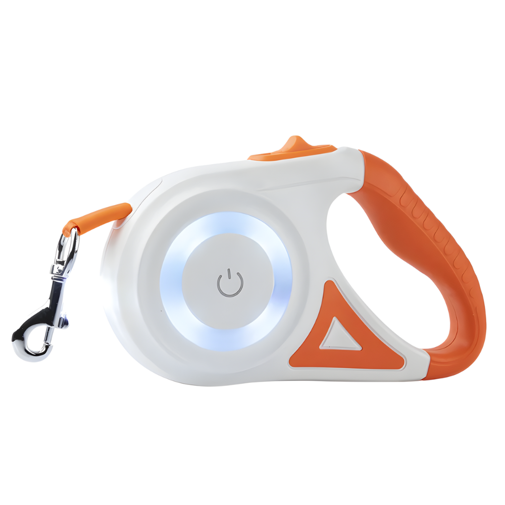 LumaTrail │ Retractable Dog Leash for Night Visibility