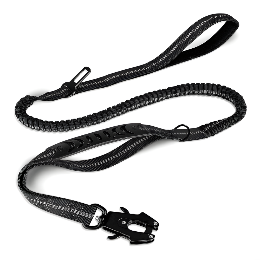 SecureStride │ Heavy Duty Dog Leash with Car Seatbelt Clip