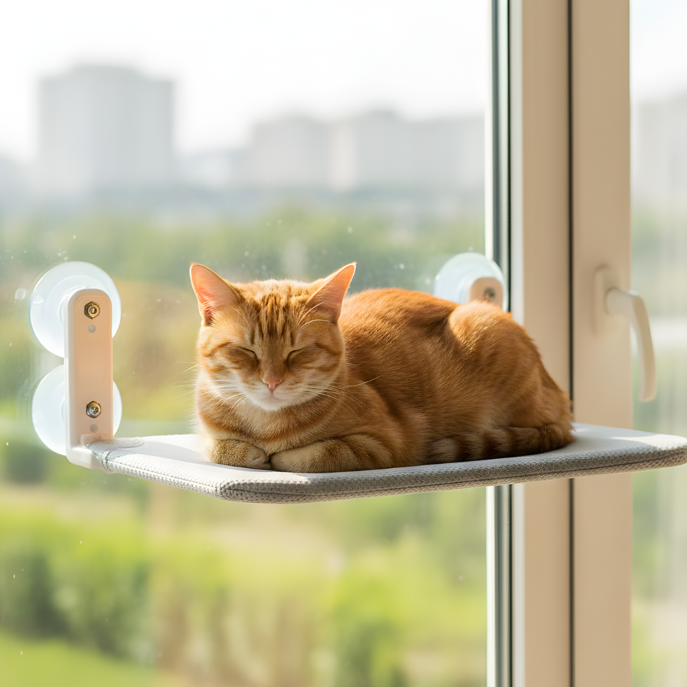 SkyLedge │ Window Mounted Cat Hammock