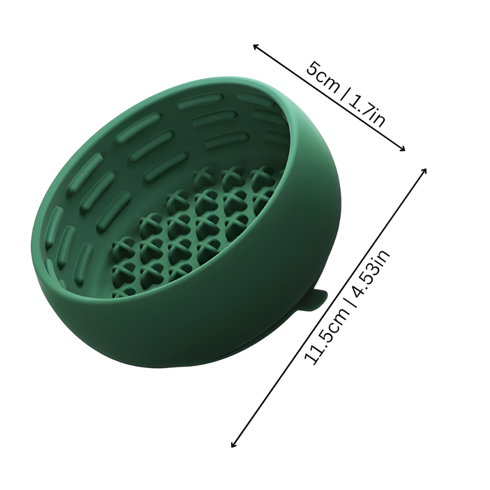 SteadyBite │ Silicone Slow Feed Dog Bowl