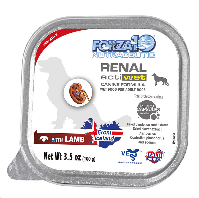 Forza10 Actiwet Renal Support Wet Dog Food - Salmon & Lamb - 32 Pack