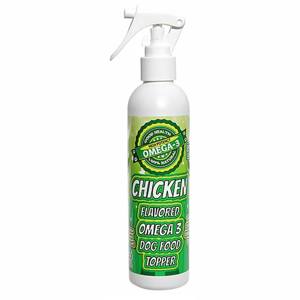 Flavored Sprays Chicken Dog Food Topper – Vegan Omega 3 Spray, 8oz